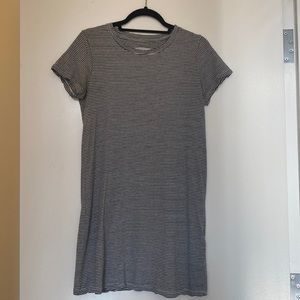 Current Elliot white and grey cotton jersey dress